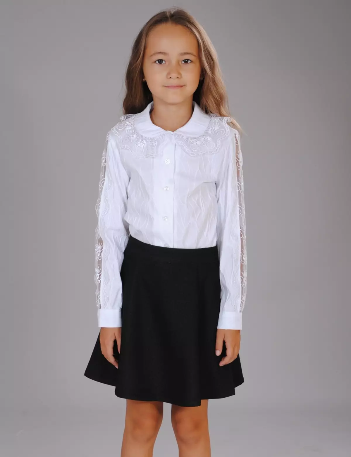 Cutie Susie (52 myndir): School Uniform, Kjólar, Búningar og önnur föt fyrir stelpur 7 ár, Vara Rifja upp 3792_13