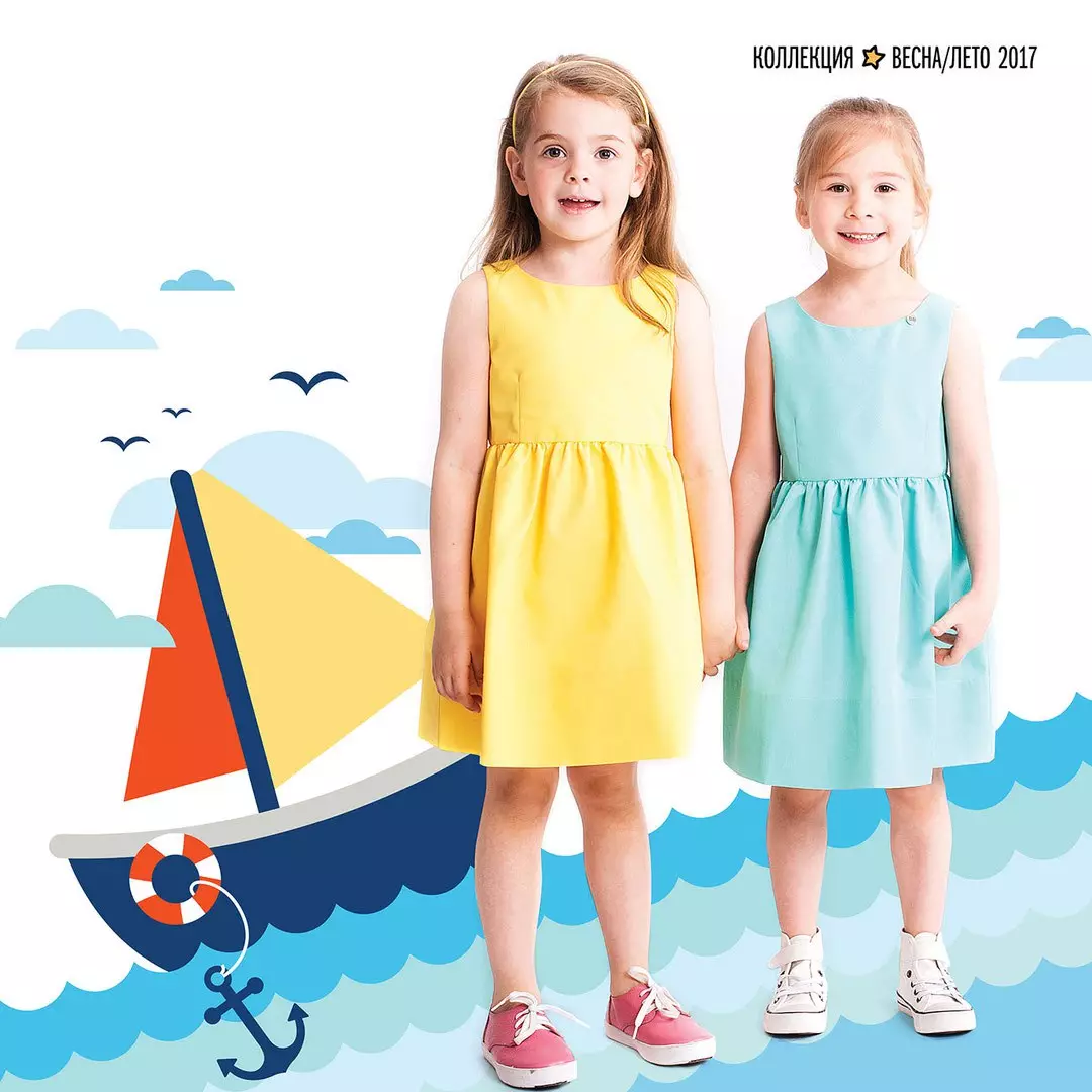 Button Blue (120 foto): Abbigliamento leggero per bambini, giacca a vento e giocattoli, uniforme scolastica per ragazze e costumi da bagno, recensioni sulla qualità 3805_2