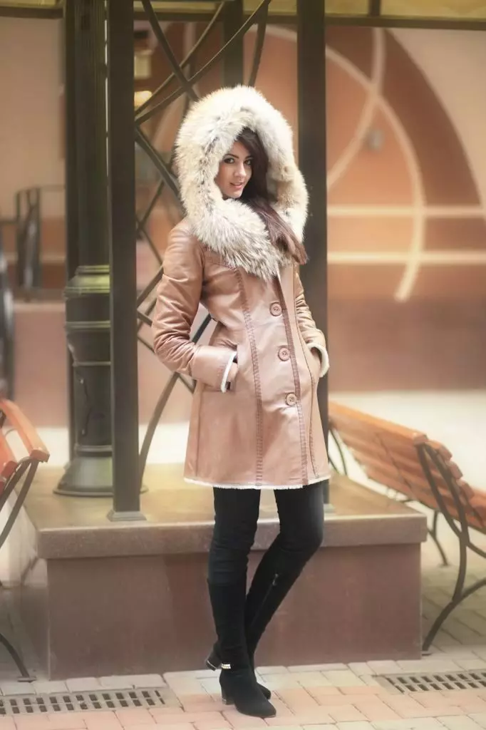 Sheepskins (173 fotos): Tendencias de la moda de la temporada 2021, modelos elegantes de este año, Sheepskins de Elena Furs 381_35