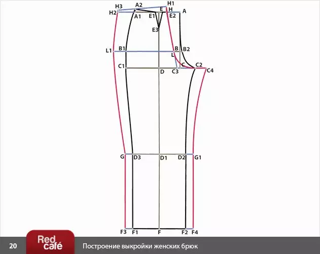 Modelul pantaloni (65 de fotografii): Cum de a construi modele de sex feminin sunt îngustate în partea de jos, cum să le coaseți cu propriile mâini pas cu pas pentru începători 3903_24