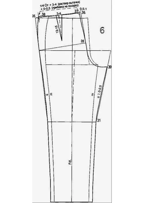 Modelul pantaloni (65 de fotografii): Cum de a construi modele de sex feminin sunt îngustate în partea de jos, cum să le coaseți cu propriile mâini pas cu pas pentru începători 3903_31