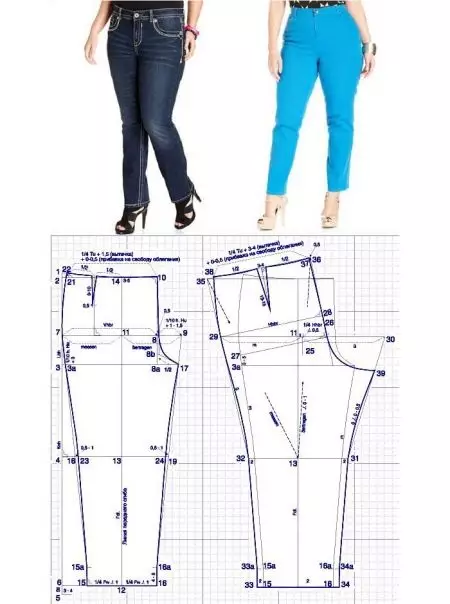 Modèle de pantalon (65 photos): Comment construire des modèles féminins sont rétrécis en bas, comment les coudre de leurs propres mains étape par étape pour les débutants 3903_54
