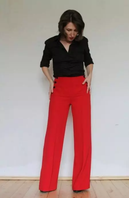 Modelul pantaloni (65 de fotografii): Cum de a construi modele de sex feminin sunt îngustate în partea de jos, cum să le coaseți cu propriile mâini pas cu pas pentru începători 3903_55