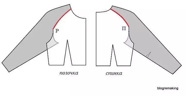 Mi smo sašiti bluzu sa usitnjeni ramena, otvorenih ramena (55 slike): model s rukavima i izrezima na ramenima, obrazac i prilagođavanje seljačke bluze 3915_13