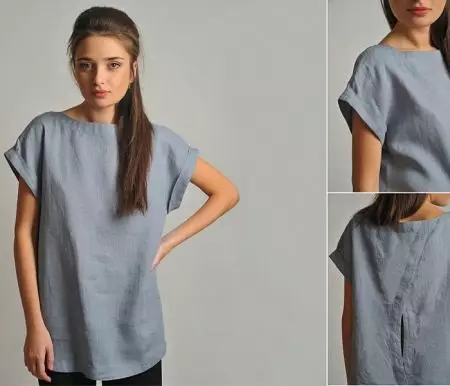 Mir hunn eng Blouse mat enger zerklengerter Schëller opmaachen, oppe Schëlleren (55 Fotoen): e Model mat Hülsen a Schnéireen op d'Schëlleren, Muster an dem Schnouer 3915_39