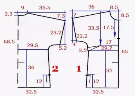 Modello di T-shirt da donna (81 foto): Come cucire da maglieria con le tue mani, una maglietta da abbigliamento e un trituratore per principianti 3919_16