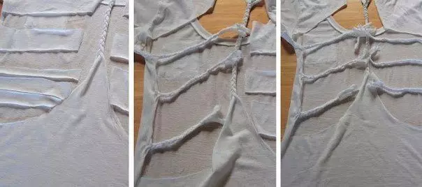 نحوه ساخت تی شرت شیک از تی شرت: چگونه برش و تغییر در تی شرت، چگونه به پیراهن الکلی 3924_49