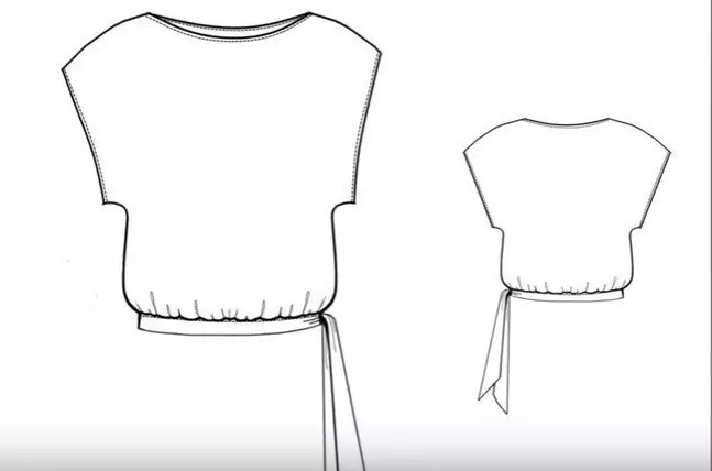 Модел на едноставни намалени блузи: прилагодување, како да шие 3925_34