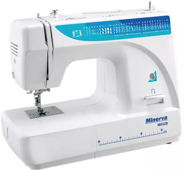 Macchine per cucire Minerva e Overlock: Decorexpert, M32G e modelli con azionamento del piedino. Produttore Paese e recensioni Recensioni 3953_10