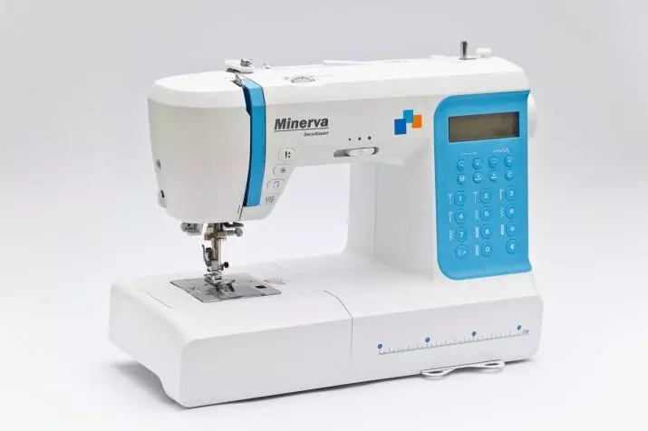 Macchine per cucire Minerva e Overlock: Decorexpert, M32G e modelli con azionamento del piedino. Produttore Paese e recensioni Recensioni 3953_13