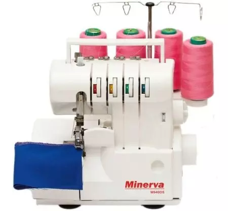 Macchine per cucire Minerva e Overlock: Decorexpert, M32G e modelli con azionamento del piedino. Produttore Paese e recensioni Recensioni 3953_21