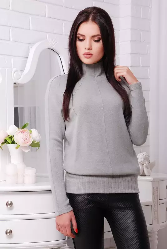 Angora Efni (32 myndir): Hvað er það? Lýsing og samsetning angora-mjúkur dúkur, melange og knitwear. Hvað líta út fyrir búninga og kjóla frá slíku efni út? Umsagnir 4049_24