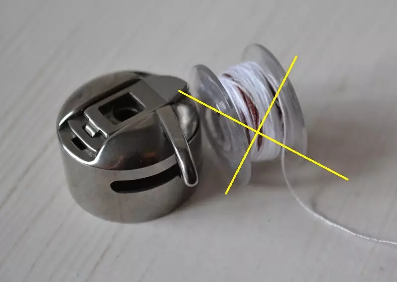 Spänningsgängor i symaskinen: Hur man justerar spänningen på den nedre tråden? Hur man ställer in den övre tråden i maskinen? 4058_25