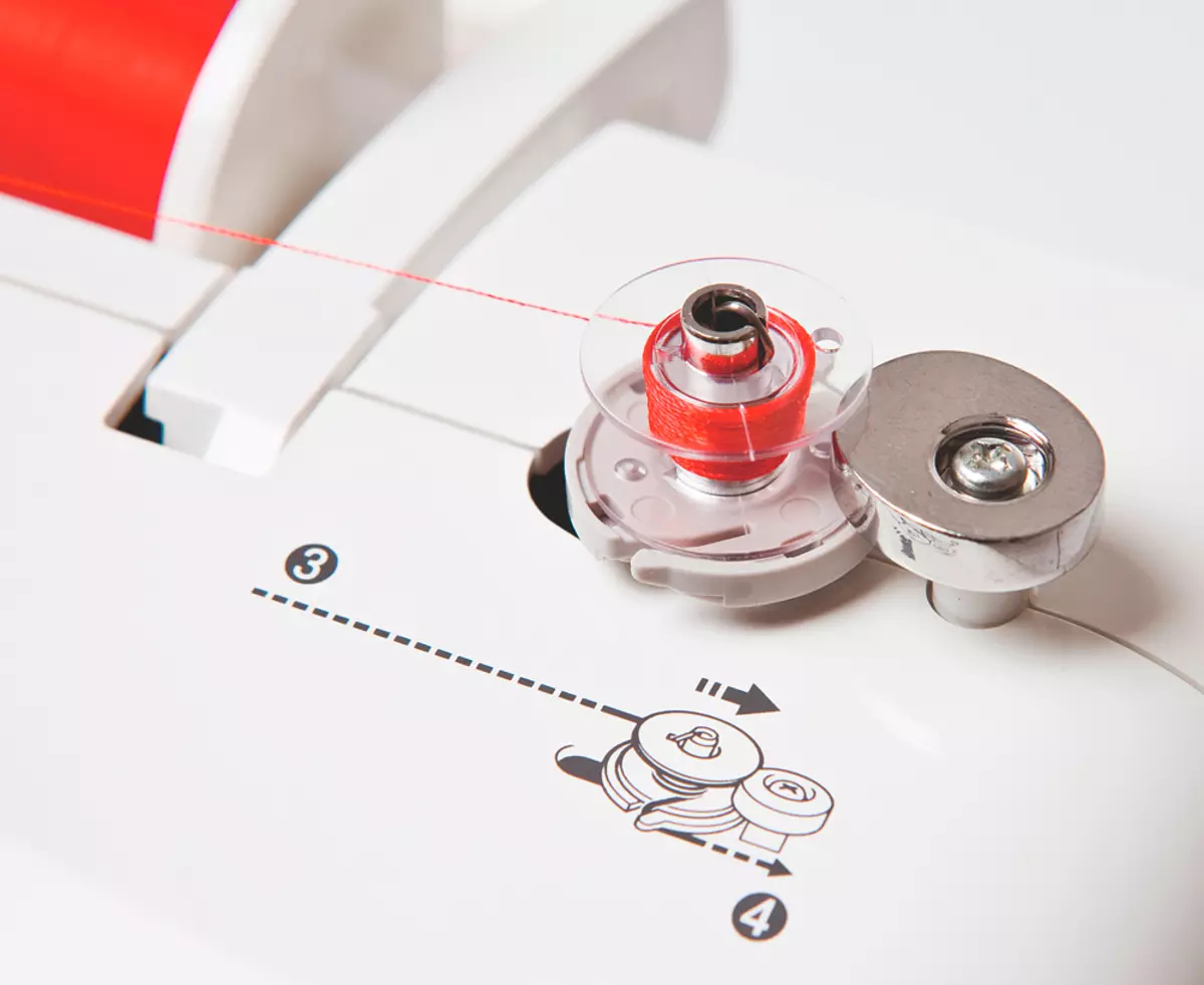Máquina de choque para la máquina de coser: ¿Cómo insertar en la máquina y llenar la tapa de balancín? ¿Por qué la bobina captura el hilo inferior? 4076_8