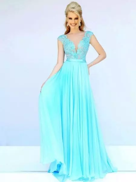 Gaun Petang Turquoise