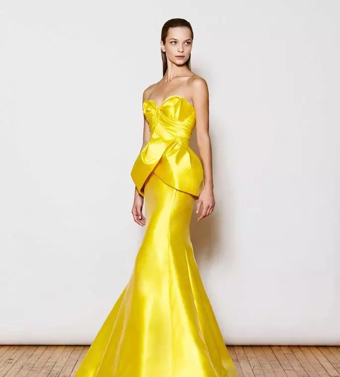 Večerní šaty Žlutá Mermaid