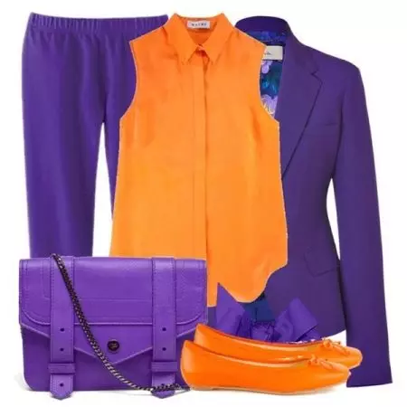 보라색 오렌지 - 드레스와 재킷