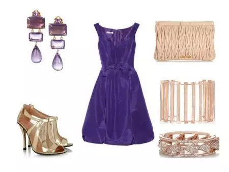 Accessoires voor paarse jurk