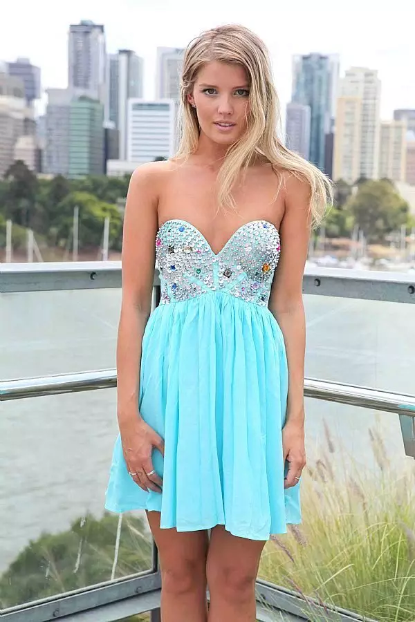 TURQUOISE BLUE DRESS TINT