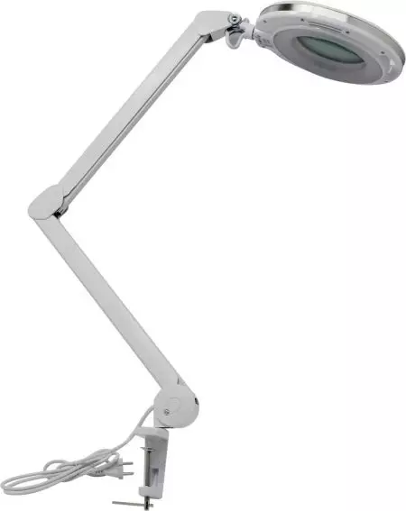 Lamps Cosmetology-Magnifiers: Për llambat e dyshemesë manikyr në një trekëmbësh dhe të tjerët për kozmetologë, kozmetikë me backlight dhe pa 4139_15