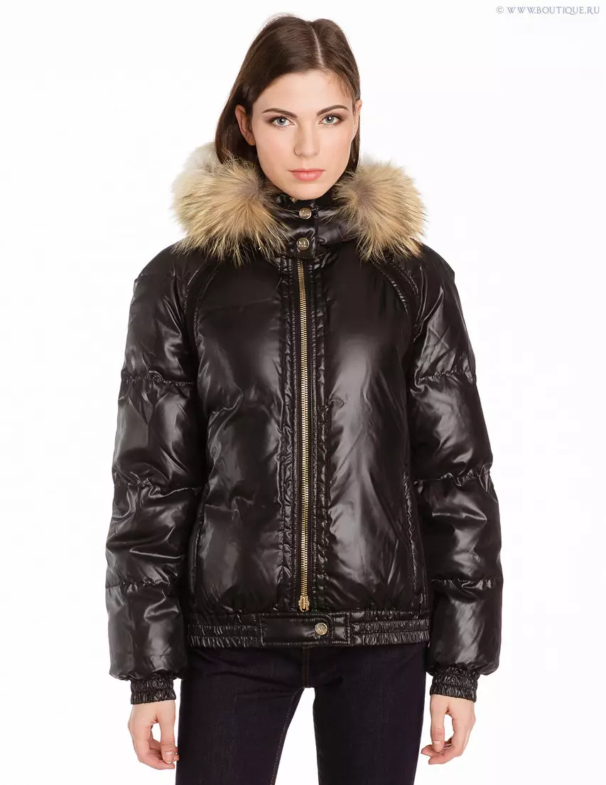 Bomber Winter (52 Foto): mangsa Jaket Wanita Bomber, Bomber Long Winter, Apa sing nganggo 413_21