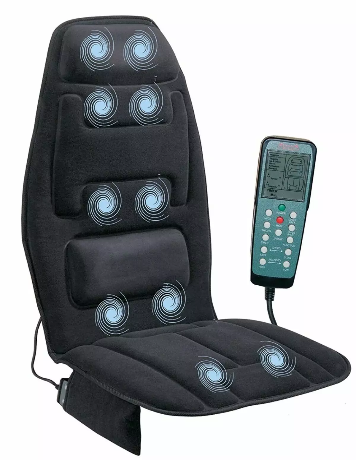 Aparells de massatge a l'automòbil: model al seient i el coll, elèctric, de rodets i altres masajeadores d'automòbils 4150_6