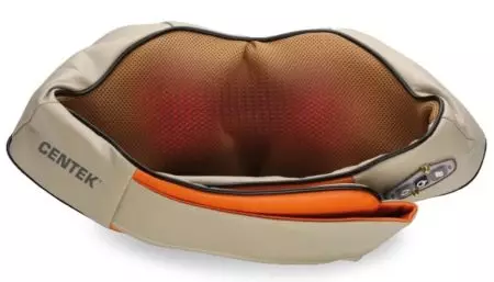 Centek Massagers: Översikt Massager för nacke CT-2198 och CT-2197. Hur man använder? Recensioner 4162_7