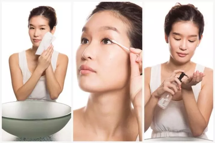Ang Korean Face Skin Care: Mga lakang sa usa ka sistema sa 10-Speed ​​Procedure, kung giunsa ang paghimo sa usa ka phased, 10-lakang nga pamaagi 4249_12