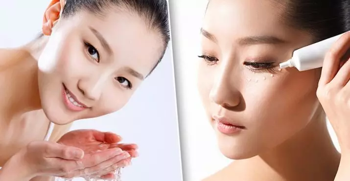 Ang Korean Face Skin Care: Mga lakang sa usa ka sistema sa 10-Speed ​​Procedure, kung giunsa ang paghimo sa usa ka phased, 10-lakang nga pamaagi 4249_18