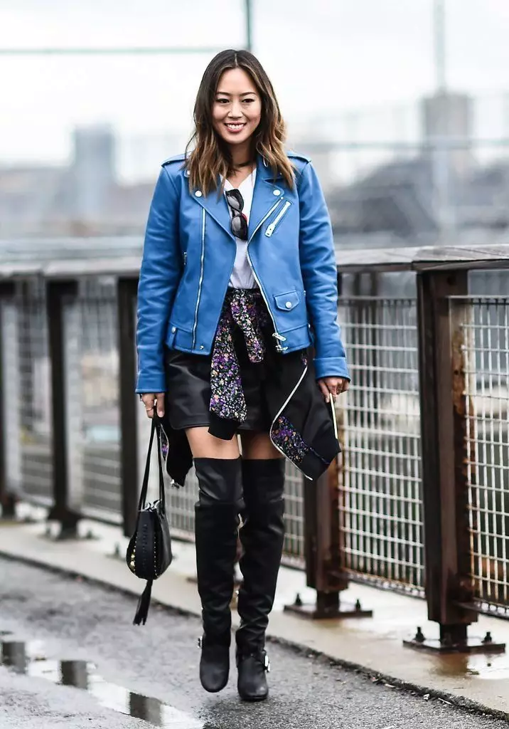 Plave jakne (50 fotografija): Ženski modeli, s čega nošenje, tamnoplave jakne 426_19