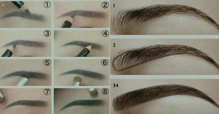 How to paint eyebrows with a pencil? 54 photos How to draw perfectly at home 4290_39