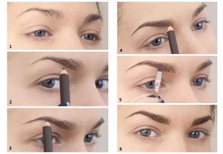 How to pinpose your eyebrows? 80 photos How to pull out without pain at home step by step, beautiful examples 4307_16