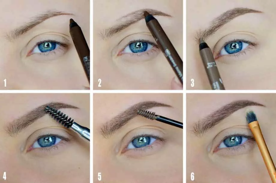 How to pinpose your eyebrows? 80 photos How to pull out without pain at home step by step, beautiful examples 4307_17