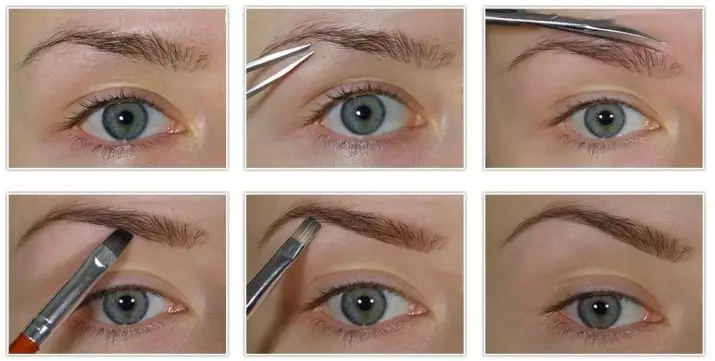 How to pinpose your eyebrows? 80 photos How to pull out without pain at home step by step, beautiful examples 4307_37