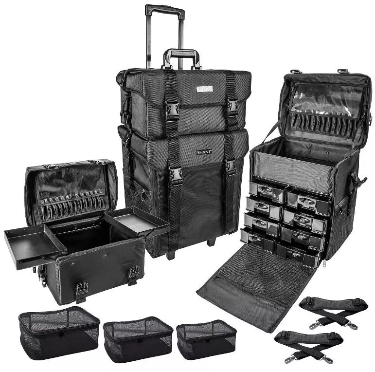 Cases de cosméticos (60 fotos): maletas sobre rodas, bolsas e outros almacenamento de cosméticos de beleza. Elección de casos cosméticos profesionais 4364_15