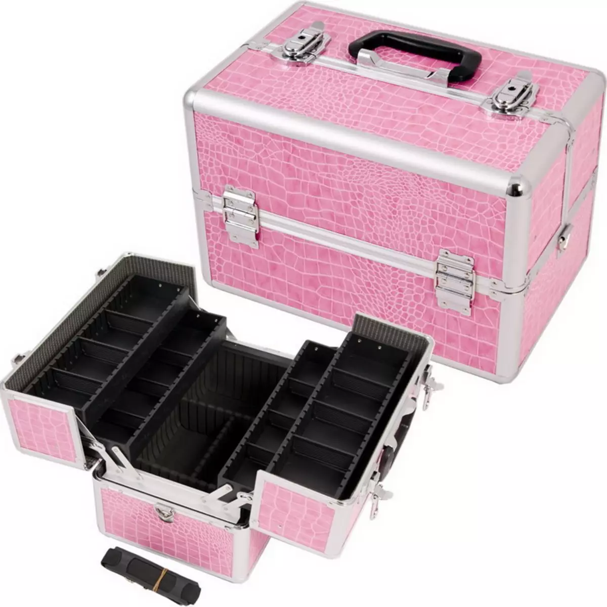Kozmetički slučajevi (60 fotografija): kovčege na kotačima, torbi i drugoj pohranjivanju kozmetike ljepote. Izbor profesionalnih kozmetičkih slučajeva 4364_25