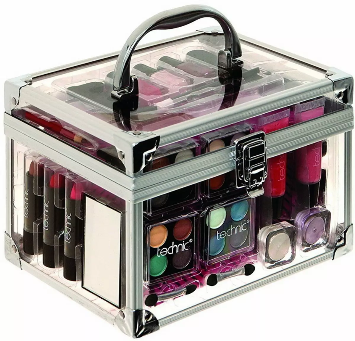 Cosmetics Cases (60 photos): alüminium disklər, çanta və digər gözəllik kosmetika saxlanması Suitcases. CHOICE professional kosmetik işlərinə 4364_42