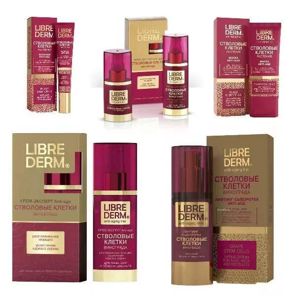 Libredirm kozmetika: izbor sredstev po starosti za obraz s hialuronsko kislino in drugimi izdelki. Ocene kozmetičnih nalog in kupcev 4395_47