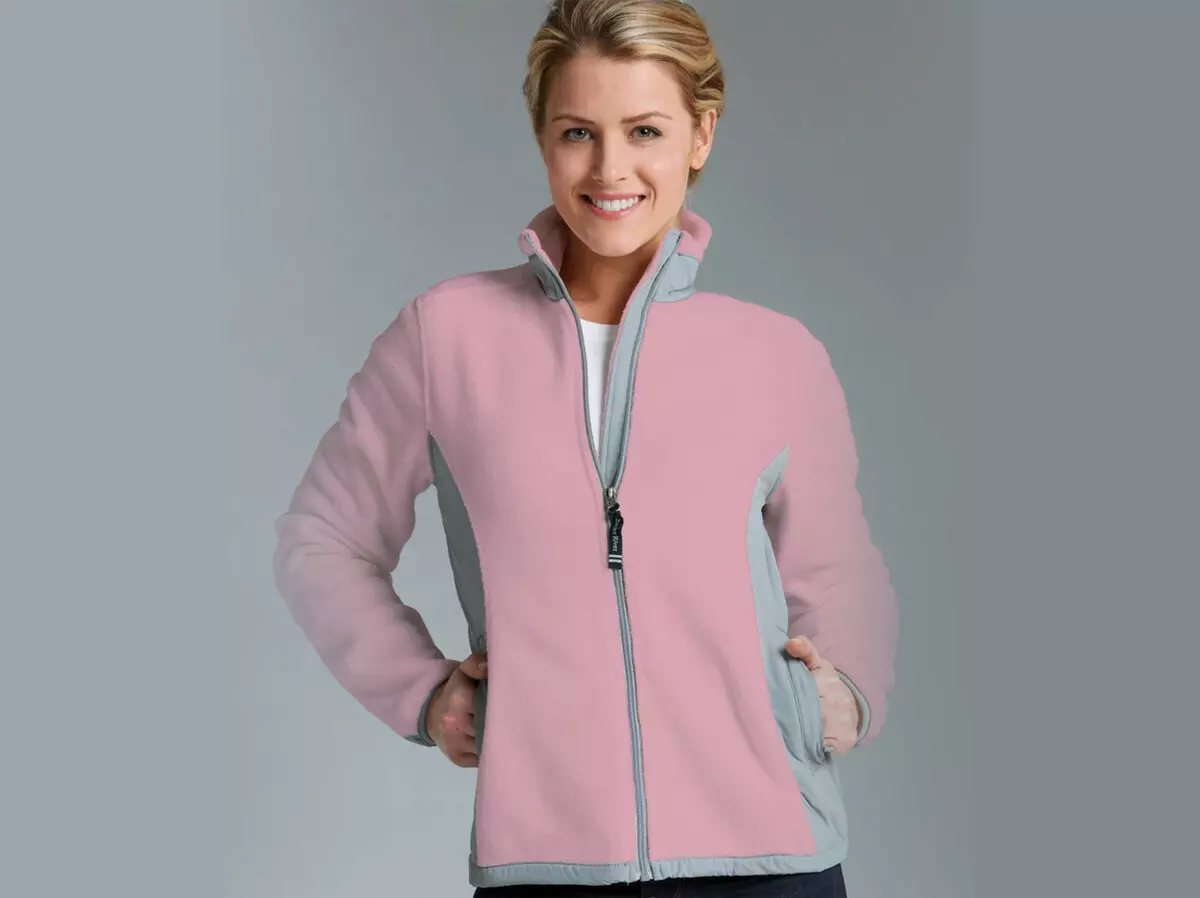 Women's Fleece Jacket: Hooded, Tactical Fleece Jackets, Malalaking laki para sa Full