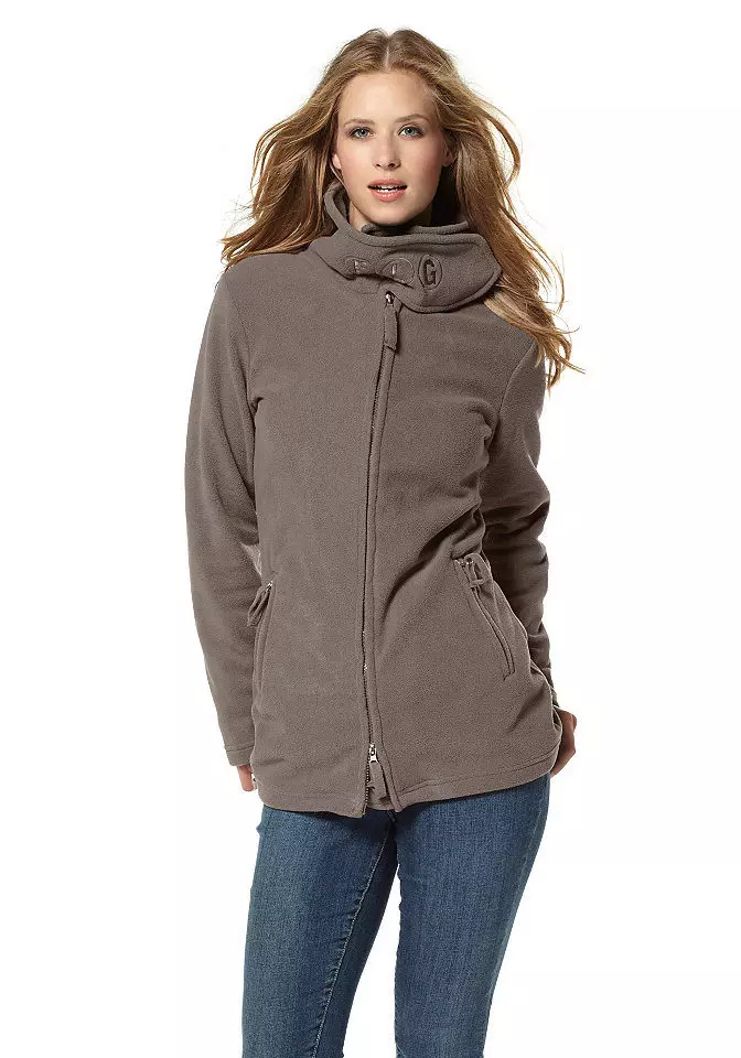 Fleece-jas foar froulju: Hooded, taktyske fleece jassen, grutte grutte foar fol 441_17