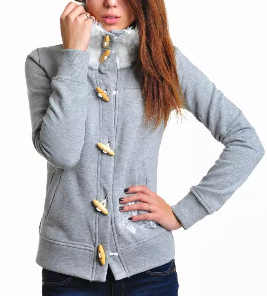 Women's Fleece Jacket: Hooded, Tactical Fleece Jackets, Store Størrelser for Full 441_46