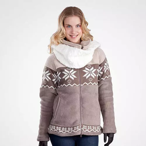 Fleece jakka kvenna: Hooded, taktísk fleece jakki, stórar stærðir til fulls 441_54