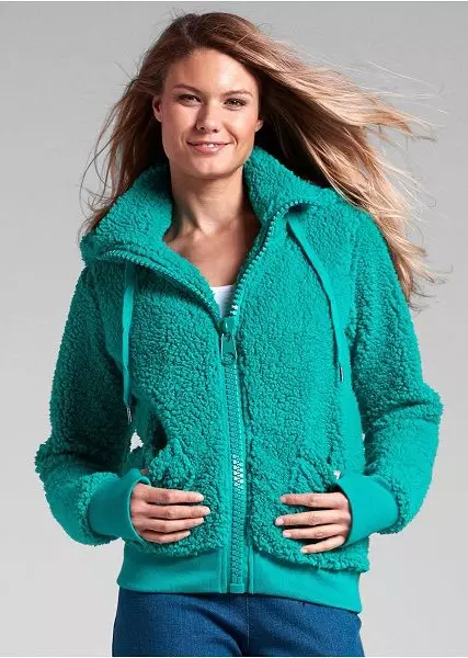 Fleece-jas foar froulju: Hooded, taktyske fleece jassen, grutte grutte foar fol 441_58