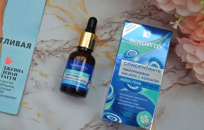 Kosmetik Novosvit: Kanthi mucin keong lan kosmetik liyane saka pabrikan. Ulasan tentang Kosmetologi 4448_20