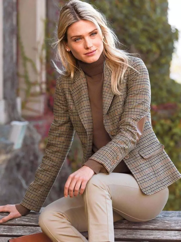재킷 자켓 (30 장의 사진) : 여성 모델, 무엇을 입을 수 있는지 449_7