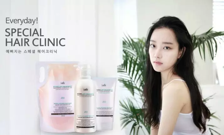 Korejski kozmetika za lase: serum in polnila, olja in šamponi proti izgubi in rasti las, druga najboljša orodja. Pregledi kozmetologov 4505_17