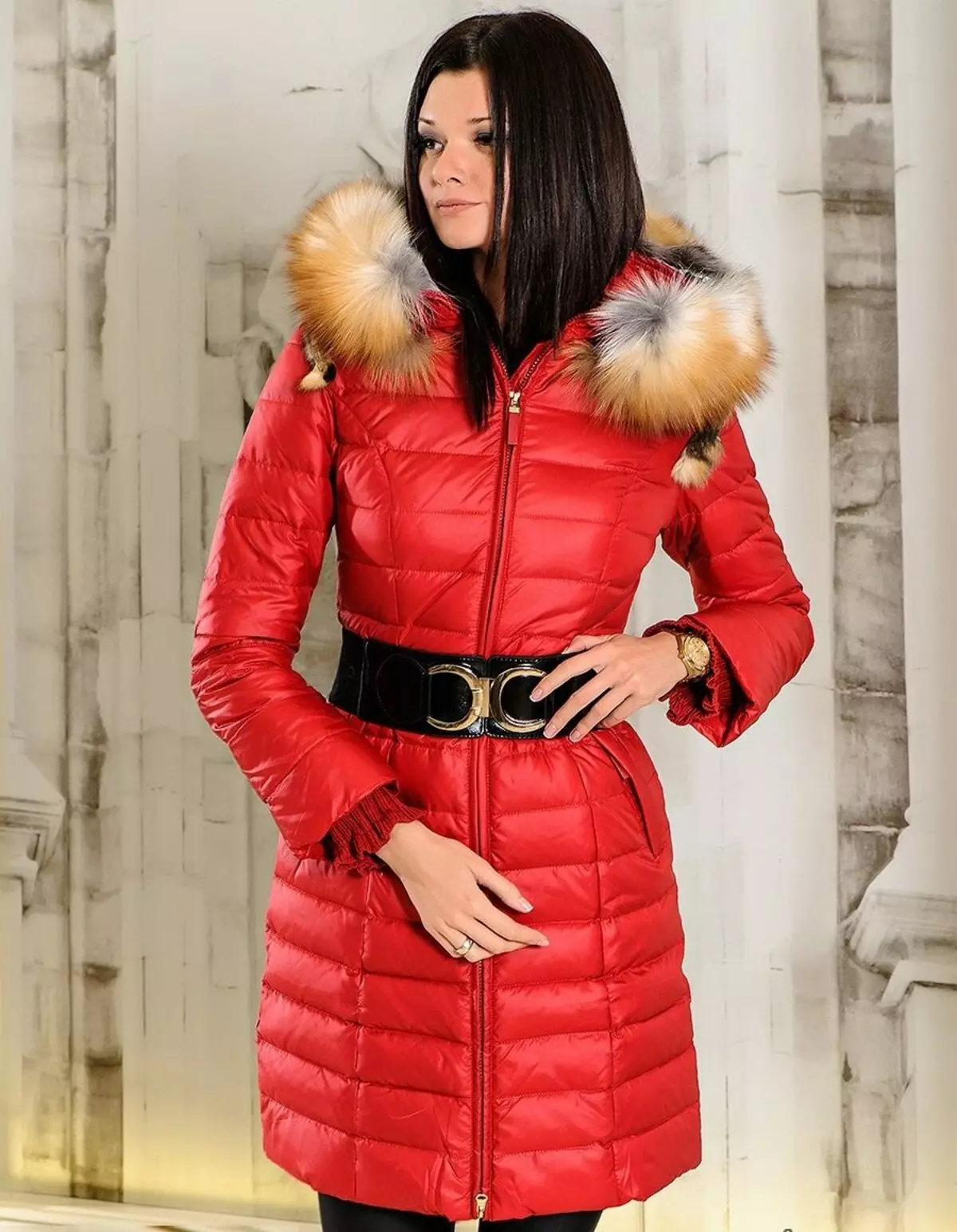 冬季女式夾克（132張圖片）：時裝模特冬天2021，運動，帶毛皮，如何選擇 452_90