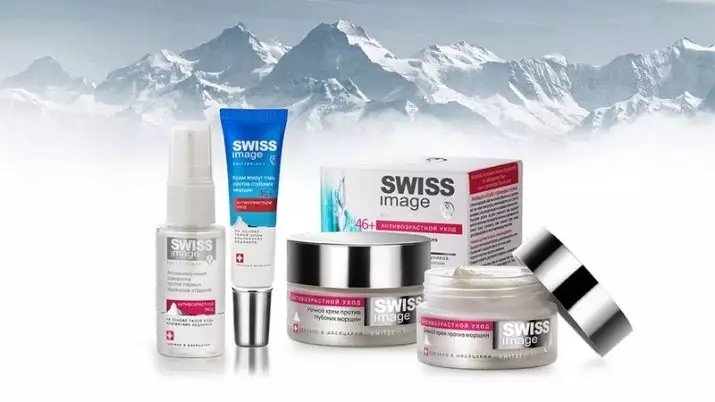 Kosmetik Swiss: fasilitas rai saka merek terkenal, Kosmetik Budget saka Swiss, esem Swiss, limang unsur lan liyane 4537_12