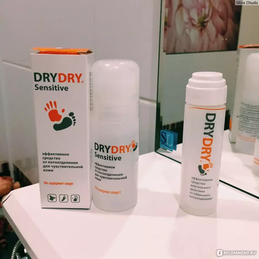 Дезодоранти Dry Dry (34 фото): види антиперспірантів, інструкція із застосування. Чи небезпечний склад дезодорантів? Відгуки лікарів 4546_34
