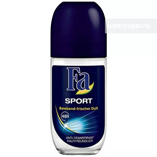 Deodorant Fa: Ball deodorants sûnder aluminium sâlt, spuiten - antiperspiranten 